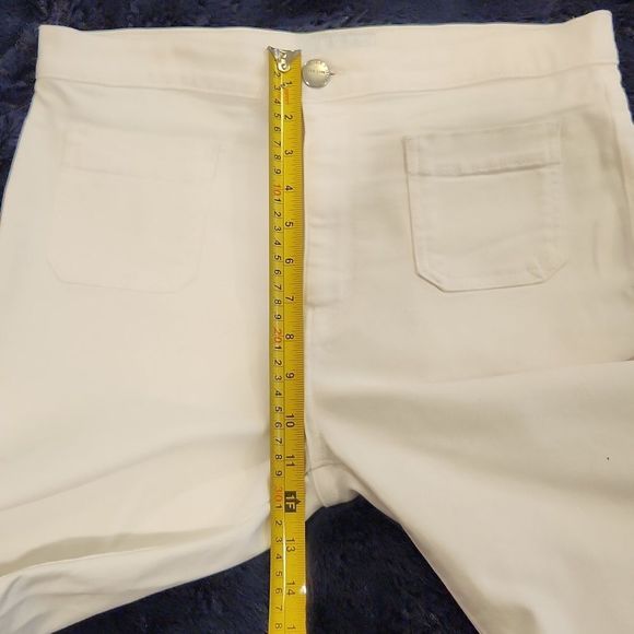 White Current/Elliott ultra high waist kick jeans with patch pockets size 29! - Picture 12 of 14